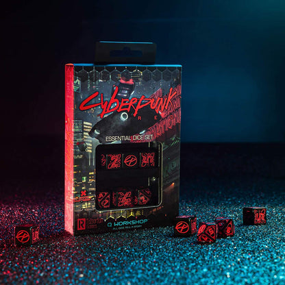 Q-Workshop Cyberpunk Red Essential Dice Set Black 3