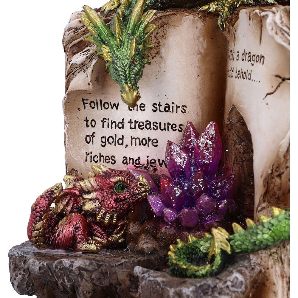 Hoard Finders Dragon with Book Crystal Figurine 20.8cm 5