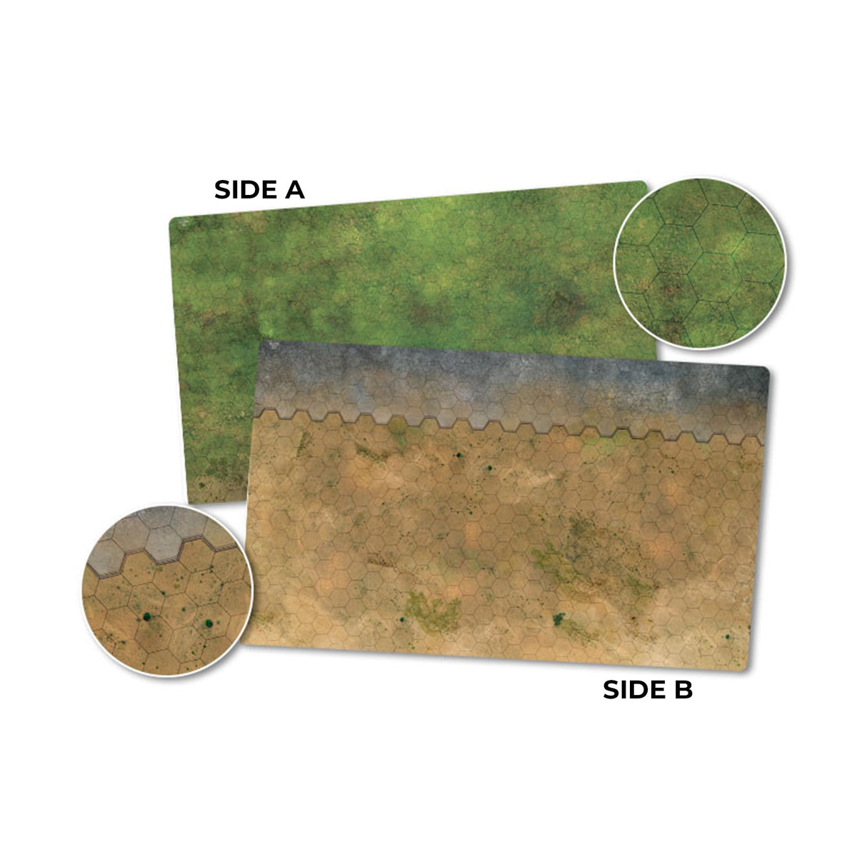 Game Mat 1 - Grasslands/Arid/Urban: Hextech 2