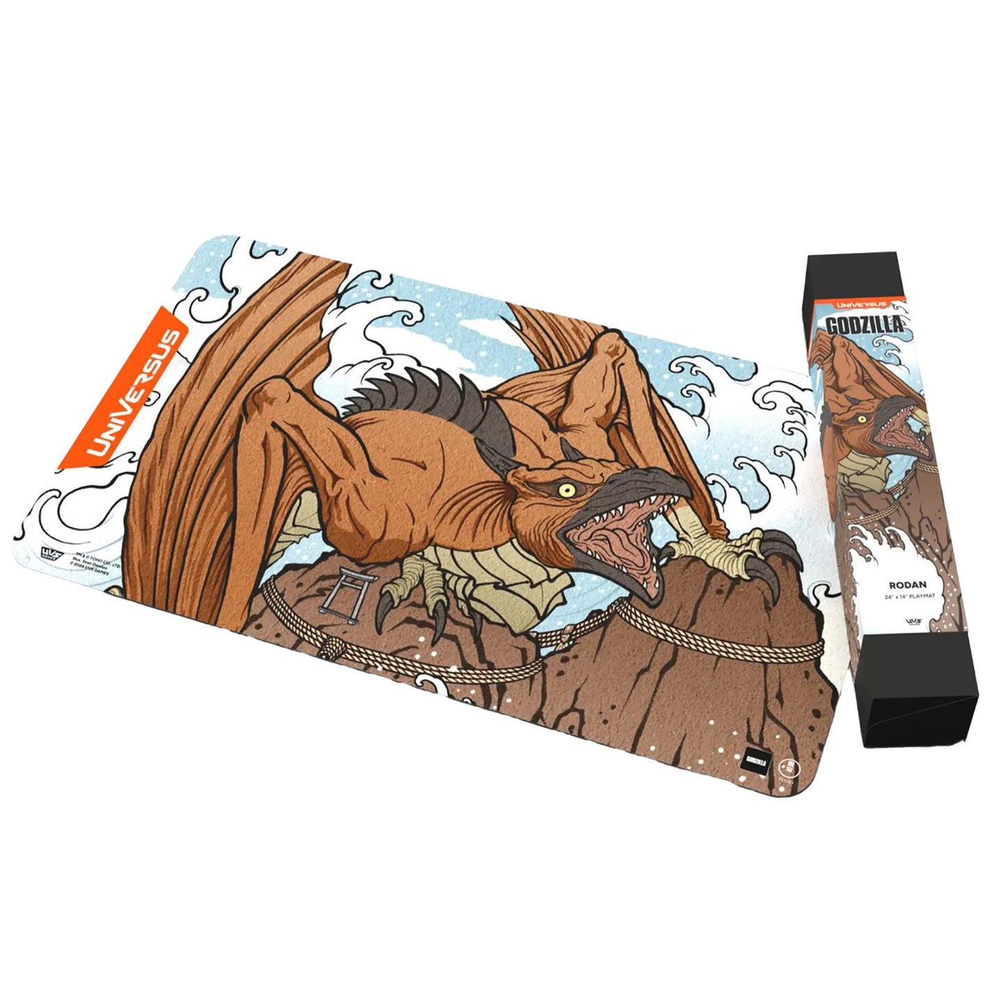 UniVersus Godzilla Challenger Series - Rodan Playmat - 24 x 14 Neoprene Mat, Tabletop Card Game Accessory, UVS Games, Officially Licensed 5