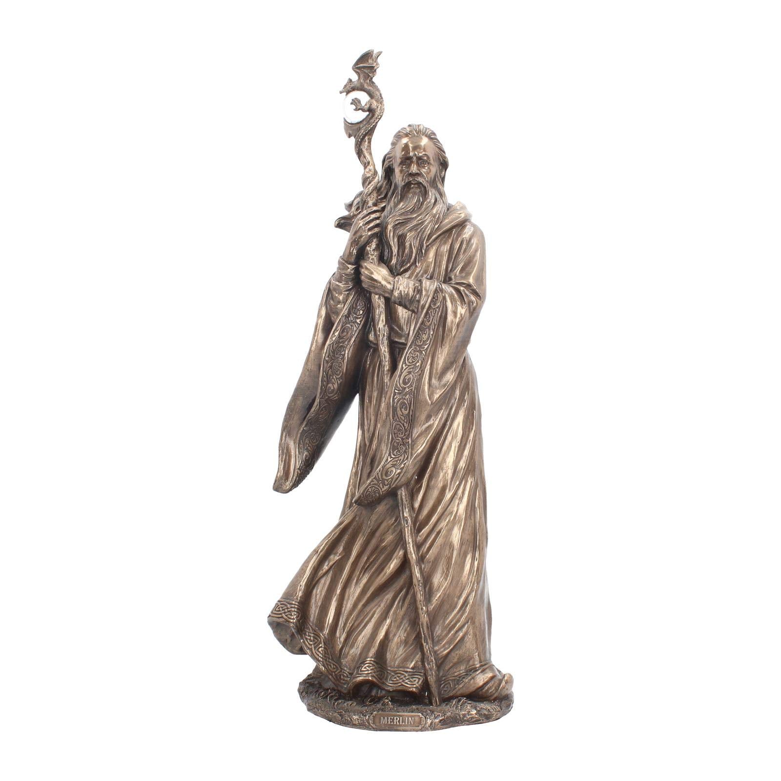 Bronzed Merlin Large Figurine 47cm Bronze 2