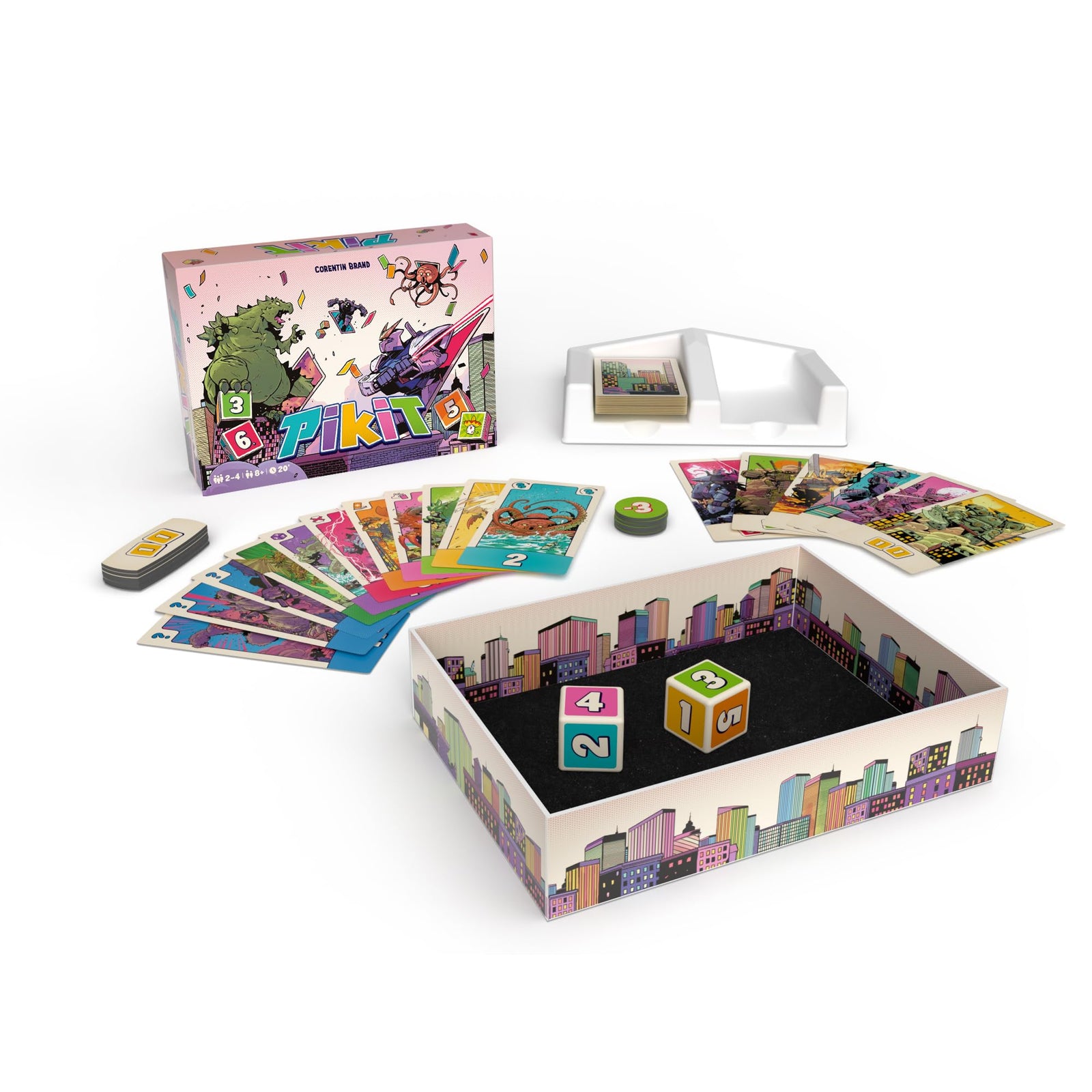 Pikit Board Game - Steal and Block Opponents in This Dice Rolling & Card Claiming Strategy Game, Fun Family Game for Kids & Adults, Ages 8+, 2-4 Players, 30 Minute Playtime, Made by Repos Production 2