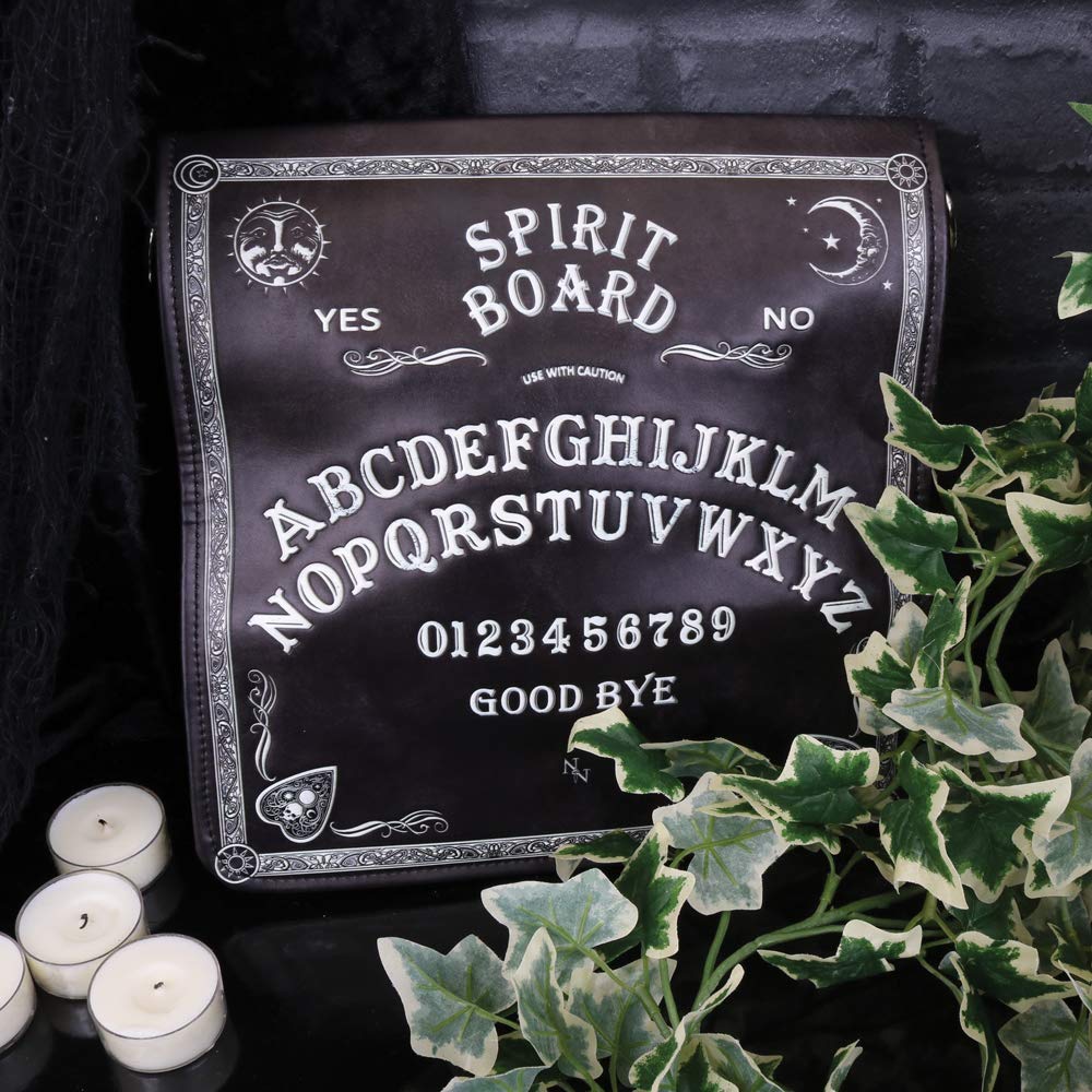 Spirit Board Embossed Shoulder Tablet Bag Black 25cm 7