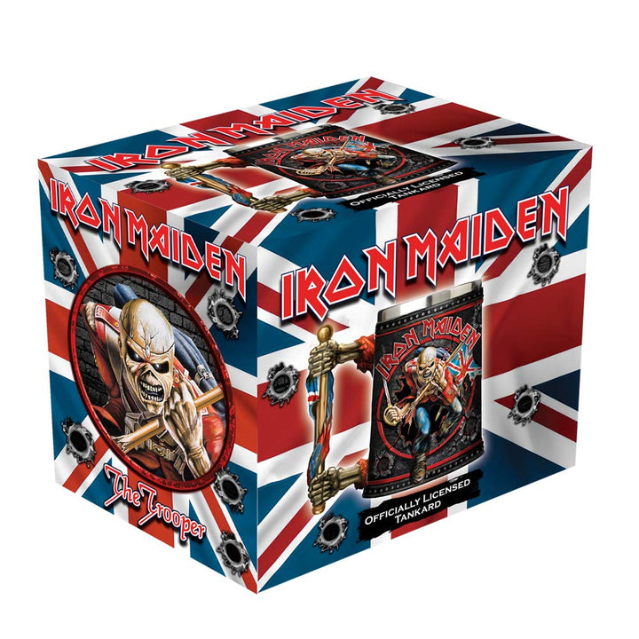 Iron Maiden Eddie The Trooper Tankard Mug Merchandise 14cm Officially Licensed