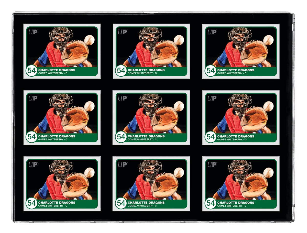 Ultra PRO Black Border ONE Touch 9 Graded Card Display Case Show Off Protect 4