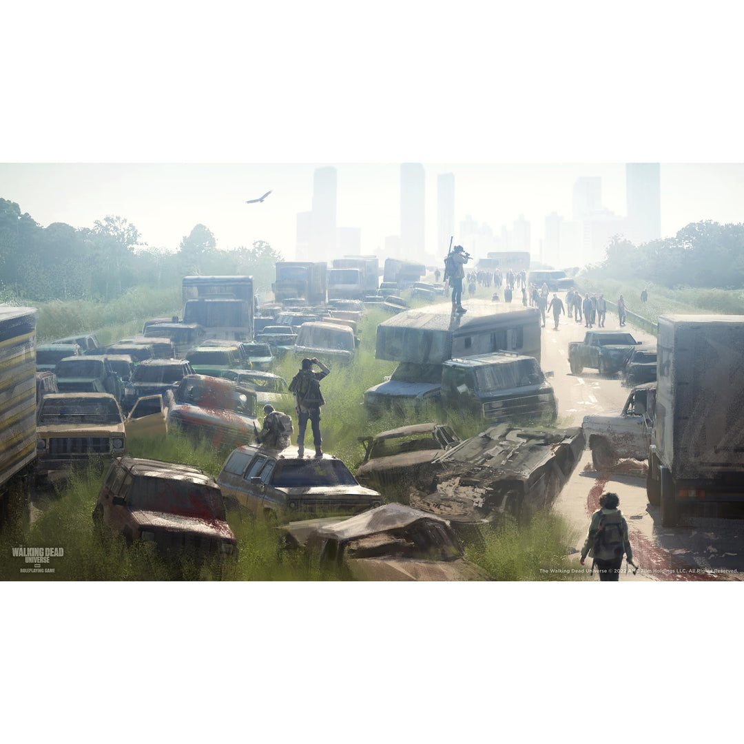Free League Publishing The Walking Dead Universe RPG Core Rules, Fantasy Horror Adventure Roleplaying, Hardback RPG Book, Adults, Teens Ages 16+