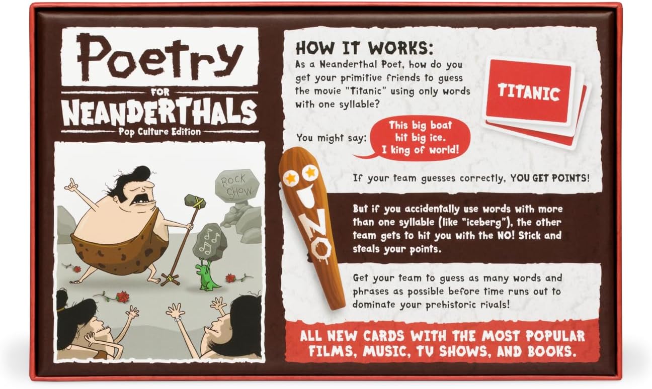 Poetry for Neanderthals Pop Culture Edition Card Game