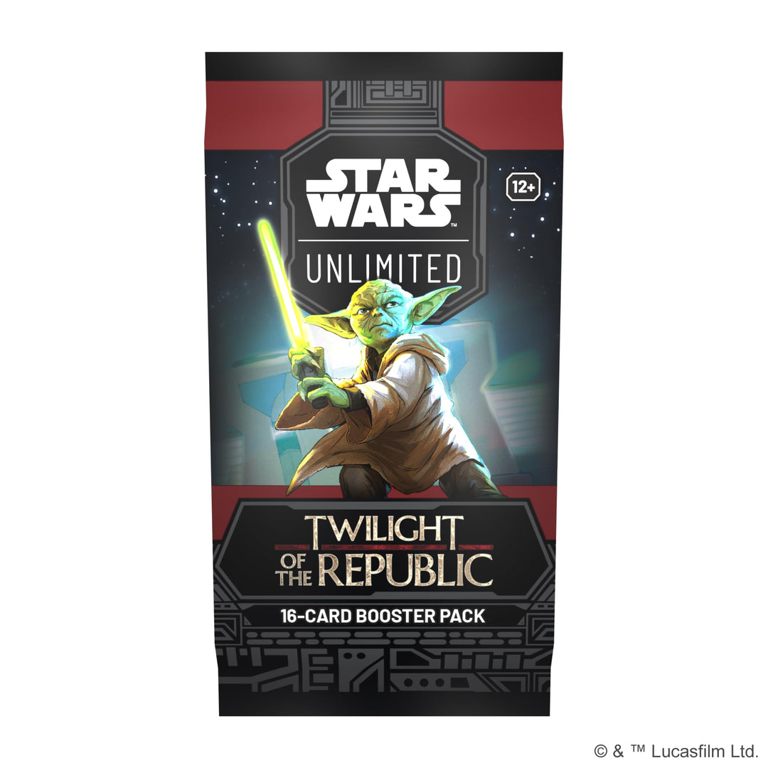 Star Wars: Unlimited TCG Twilight of The Republic Booster Pack - Fast-Paced Trading Card Game for Kids and Adults, Ages 12+, 2+ Players, 20 Minute Playtime, Made by Fantasy Flight Games