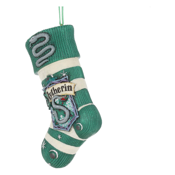 Harry Potter Slytherin Stocking Hanging Festive Ornament Officially Licensed