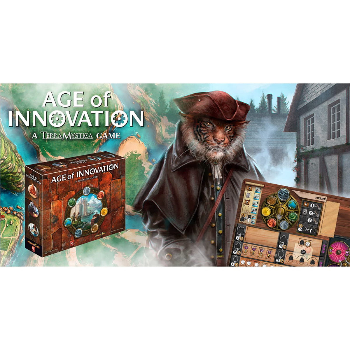 Age of Innovation A Terra Mystica Faction Strategy Board Game 7