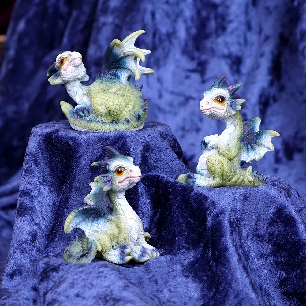 Triple Trouble Small Set of Three Dragon Infant Ornaments 8cm