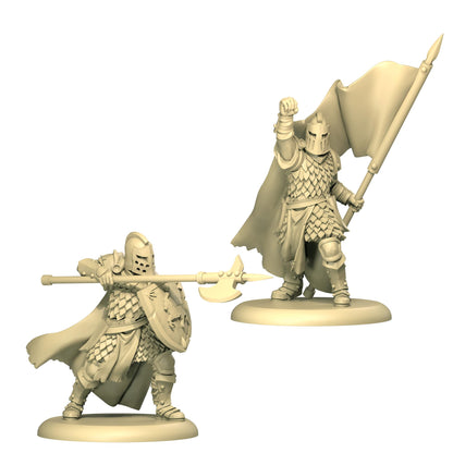 CMON A Song of Ice and Fire Tabletop Miniatures Game Baratheon Halberdiers Unit Box - House Baratheon Vanguard Defense! Strategy Game for Adults, Ages 14+, 2+ Players, 45-60 Minute Playtime, Made 3