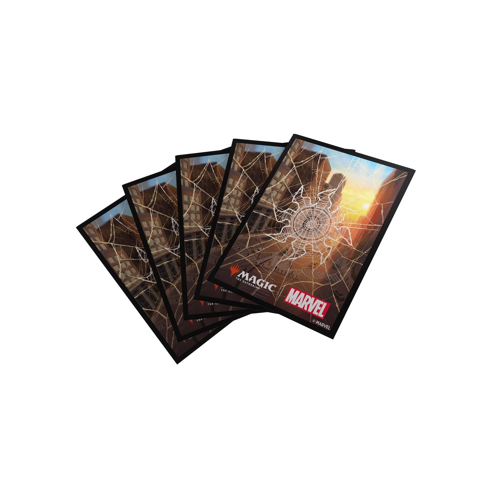 Gamegenic MTG Marvels Spider Man Premium Art Sleeves Spider Man Plains Gaming Accessory 1