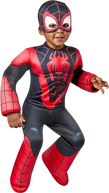 Spinn Costume Toddler Miles Morales Spiderman Friends 7