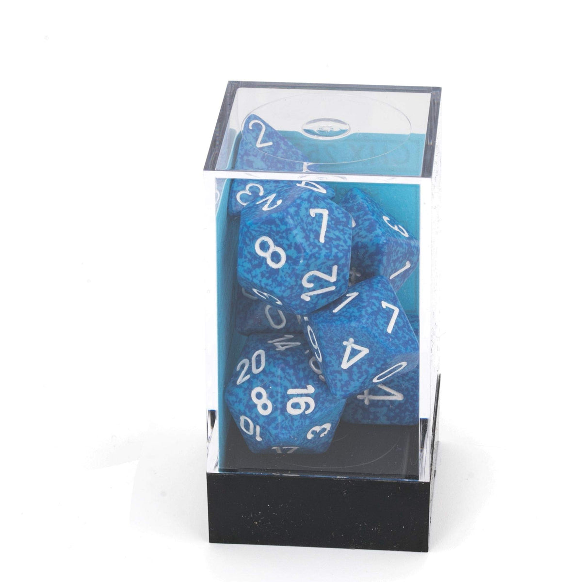 Chessex 25306 Dice, blue, turquoise, white 2
