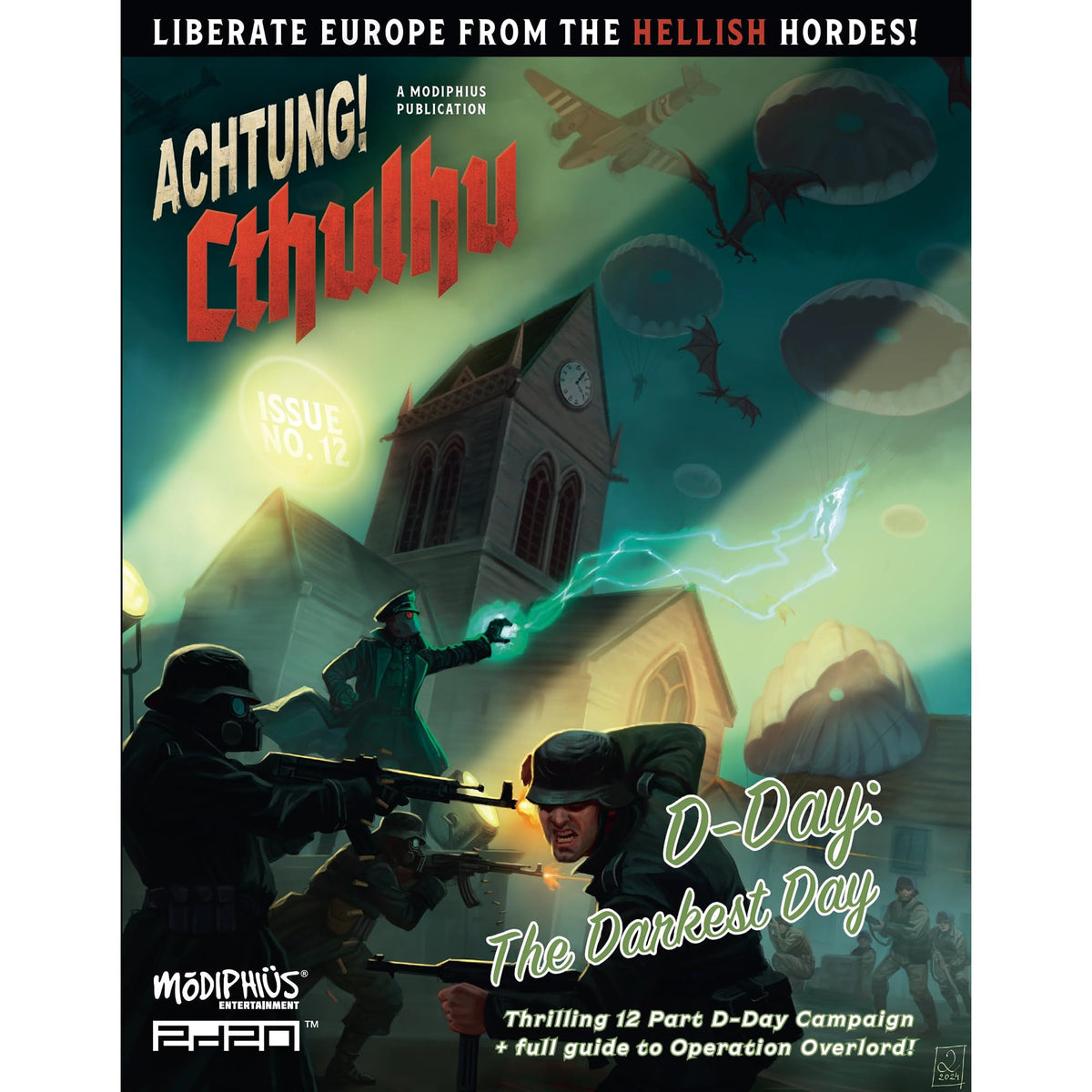 Achtung Cthulhu 2d20 D Day the Darkest Day Roleplaying Game 1