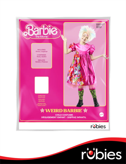 Weird Barbie Costume Dress and Leggings for Girls 6