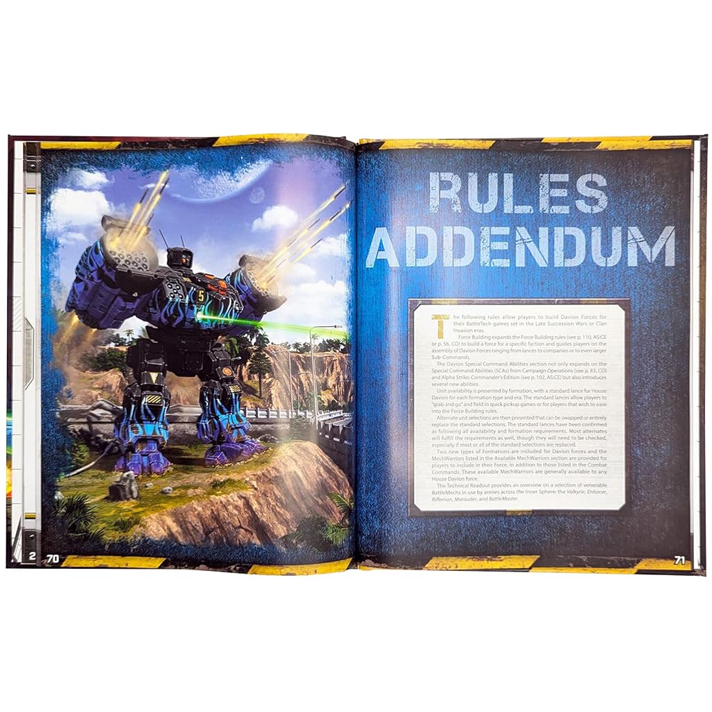 Battletech Force Manual Davion Roleplaying Game by Catalyst Game Labs 3