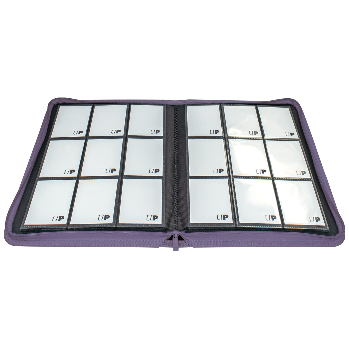 Vivid 9 Pocket Zippered PRO Binder Purple Card Sleeve by Ultra Pro 2