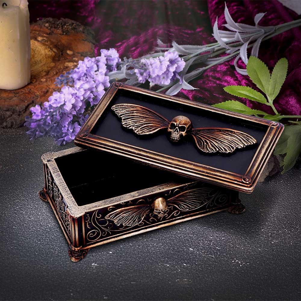 Deaths Head Treasure Ornamental Box Deaths 14.5cm