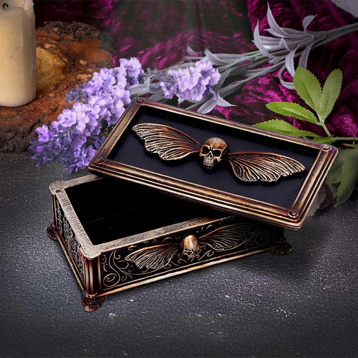 Deaths Head Treasure Ornamental Box Deaths 14.5cm