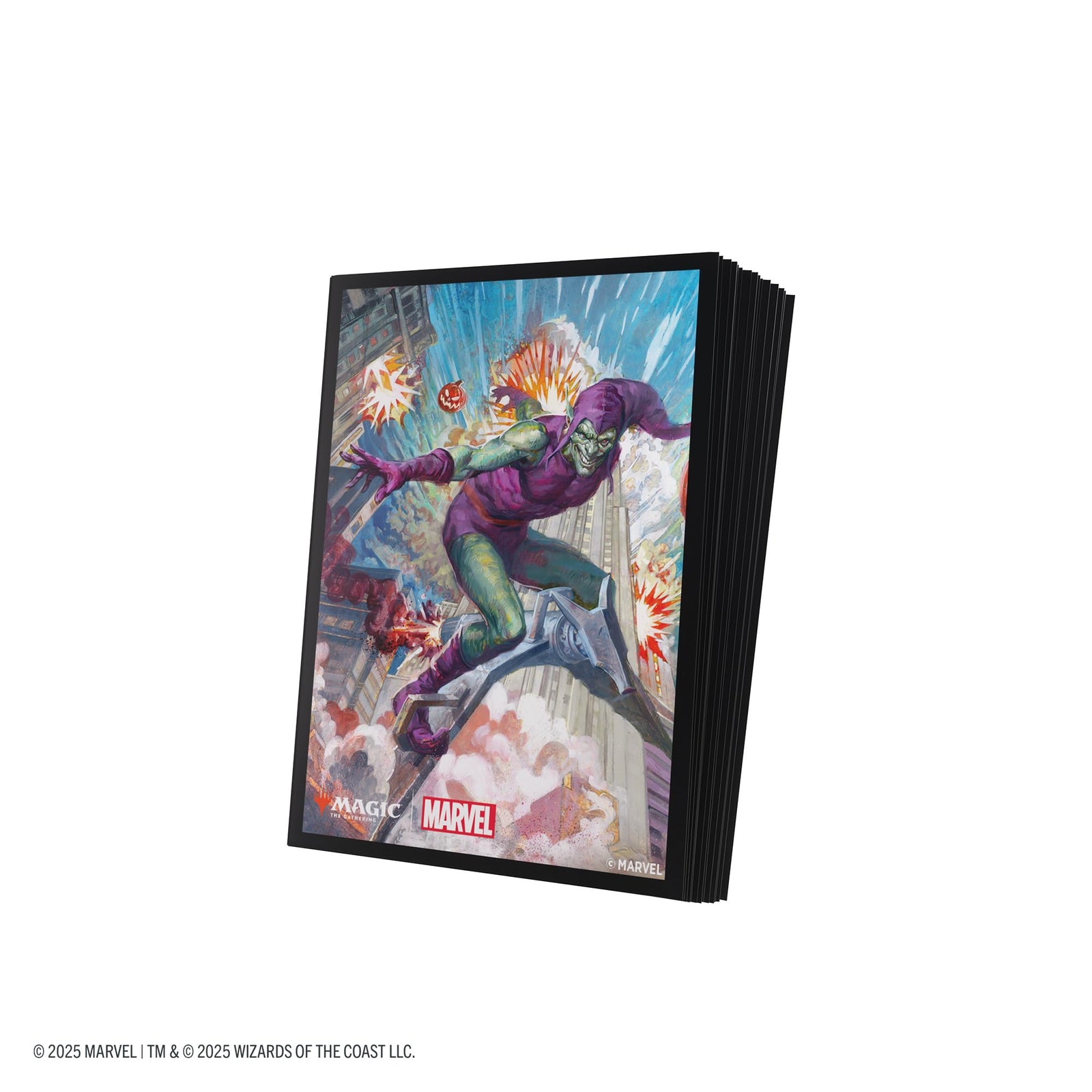 Gamegenic MTG Marvels Spider Man Premium Art Sleeves Green Goblin Gaming Accessory 2
