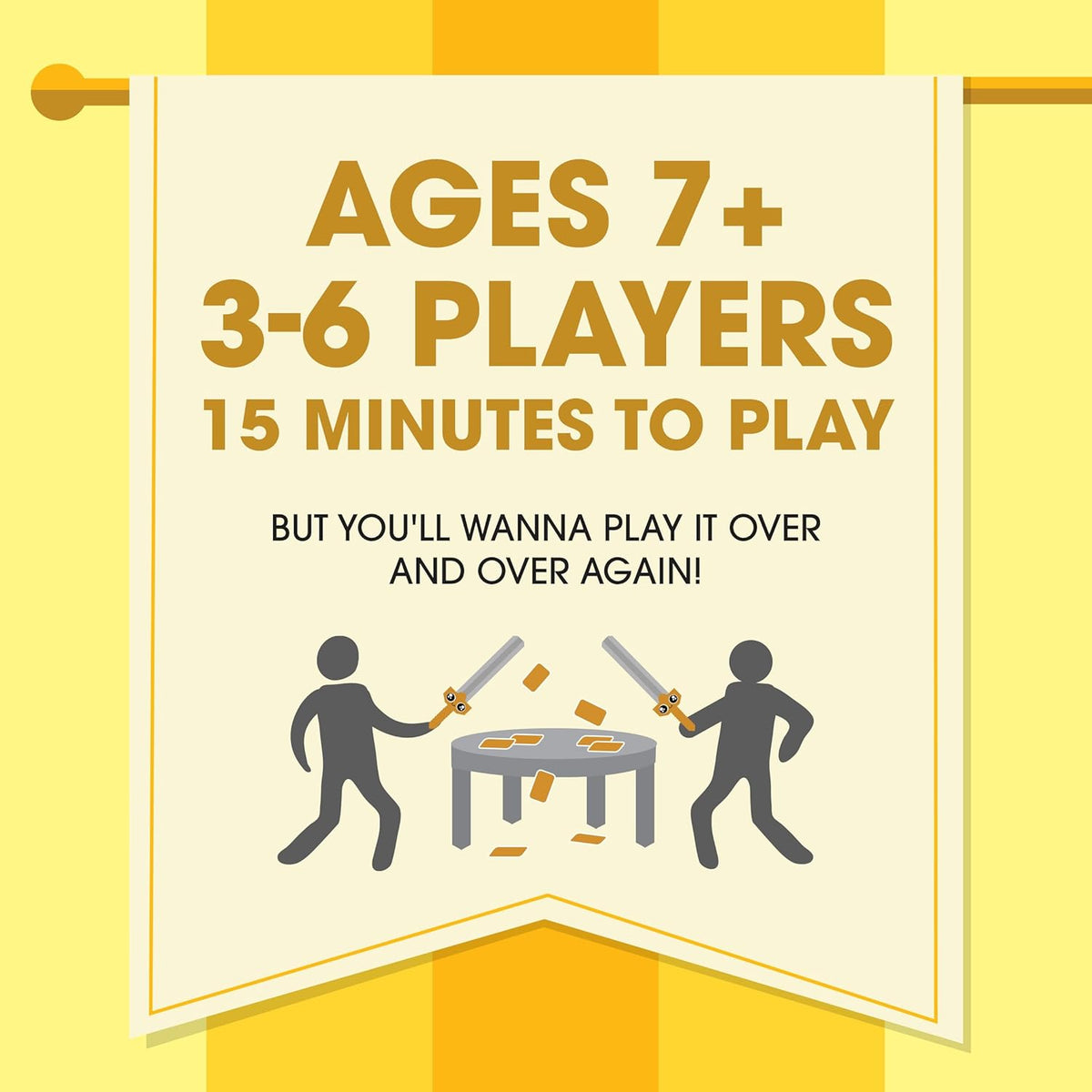 Lets Hit Each Other with Fake Swords Small Box Board Game