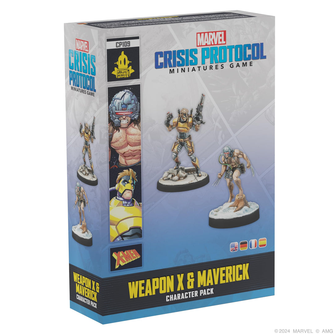 Marvel: Crisis Protocol Weapon X & Maverick Character Pack - Tabletop Superhero Game, Ages 14+, 2 Players, 90 Minute Playtime, Made by Atomic Mass Games