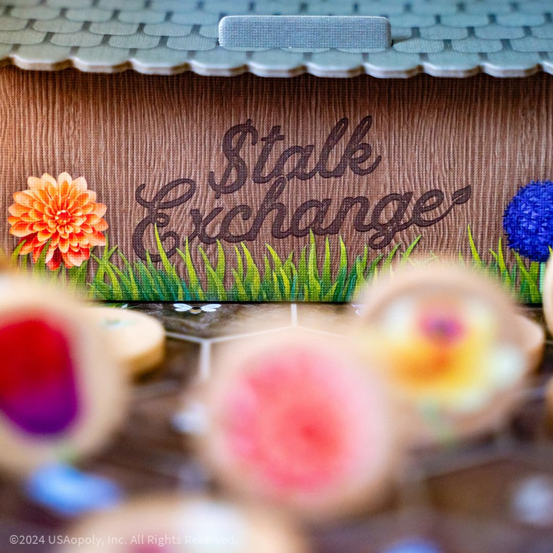 Stalk Exchange Board Game, Beautiful Flower and Gardening Themed Strategy Game, Fast, Fun, Economic, and Competitive, Ages 10+, 2-5 Players, 45+ Min Play Time, Game Design by Christopher Chan 7