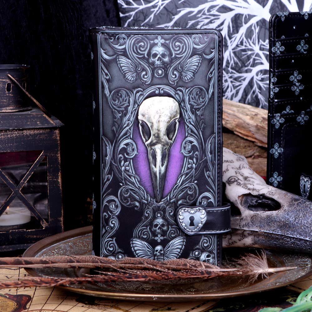 Edgar Allen Poe Nevermore Raven Purse Edgars 18.5cm