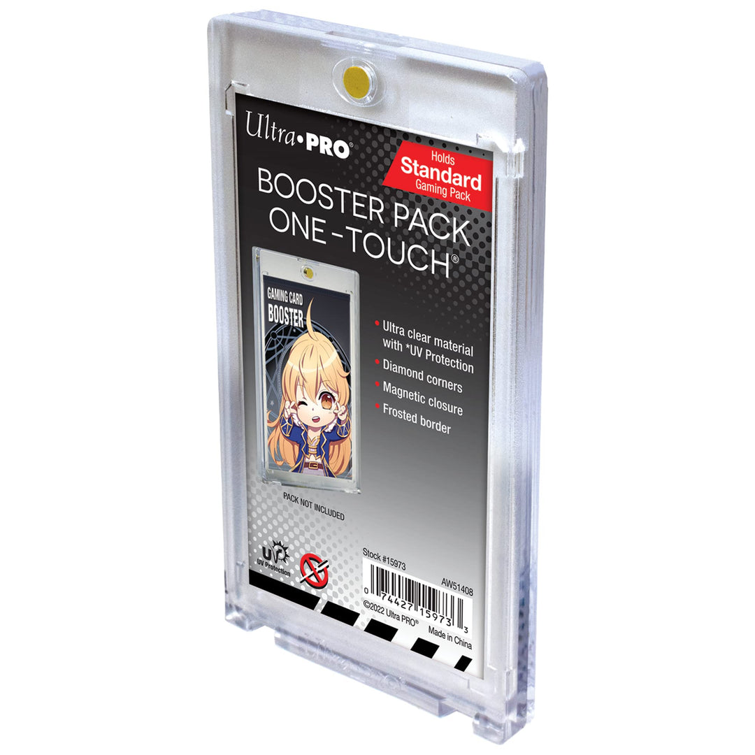 Ultra Pro - UV Magnetic ONE-Touch for Standard Size Card Booster Pack - Protect Your Pokemon Cards, Sports Cards & Magic The Gathering Safe!, Perfect for Card Display & Pokemon Card Binder