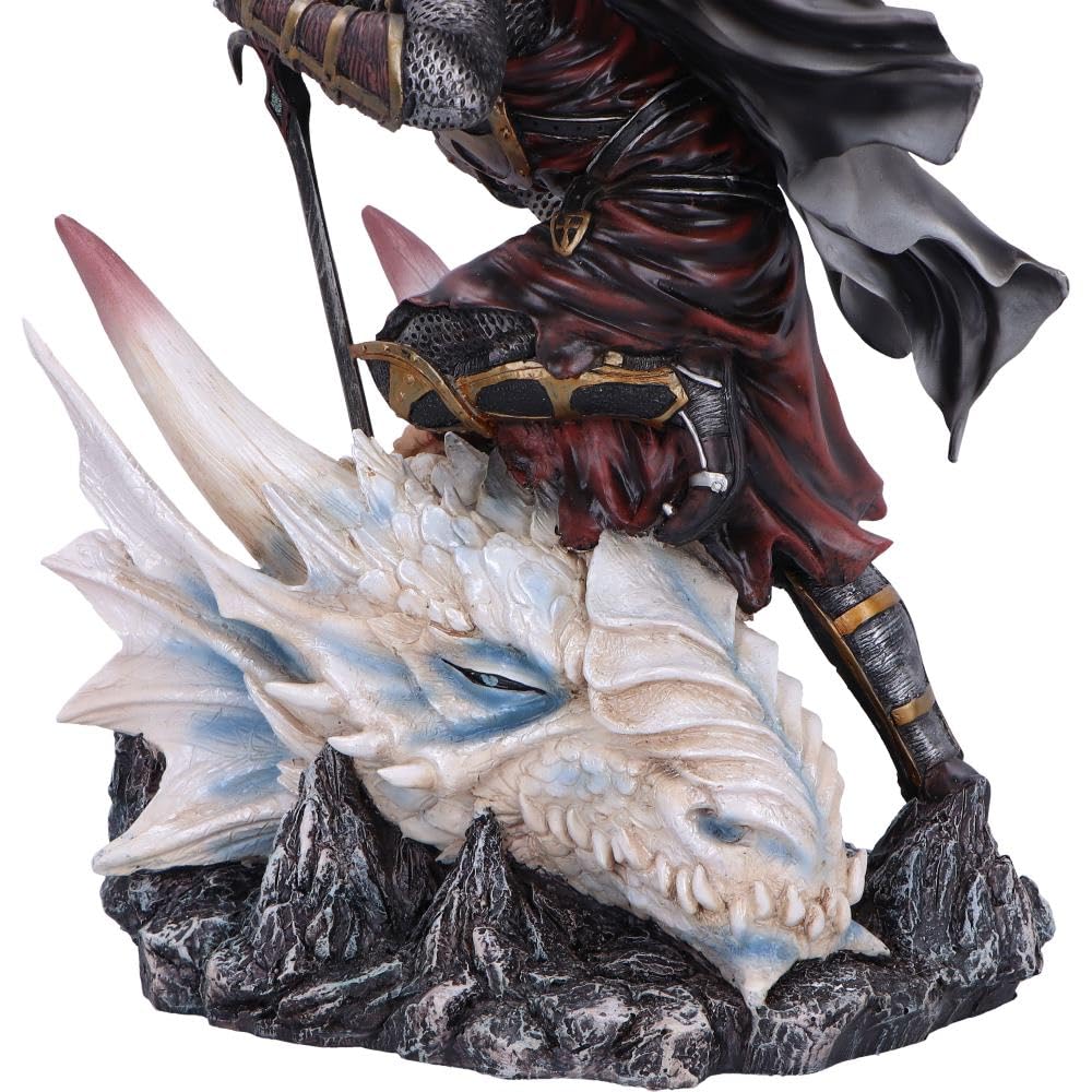 The Price of Valour Kneeling Knight with Slain Dragon Figurine 34.5cm 6