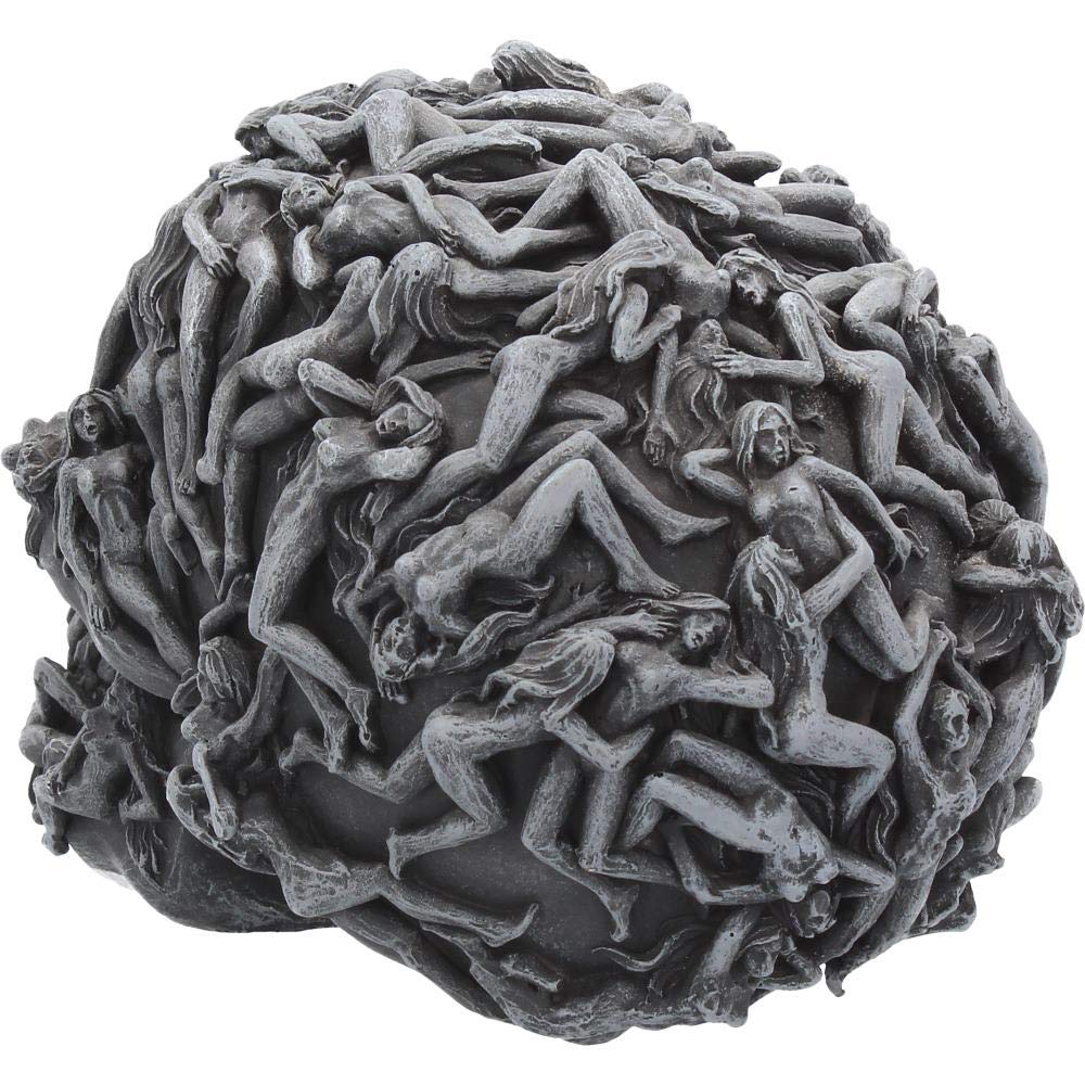 Hells Desire Skull Naked Temptress Ornament Hells 18cm