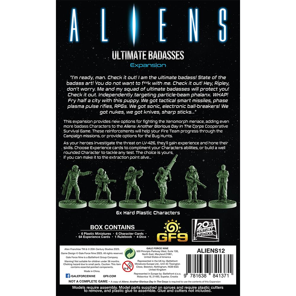 Gale Force Nine - Aliens- Ultimate Badasses Expansion