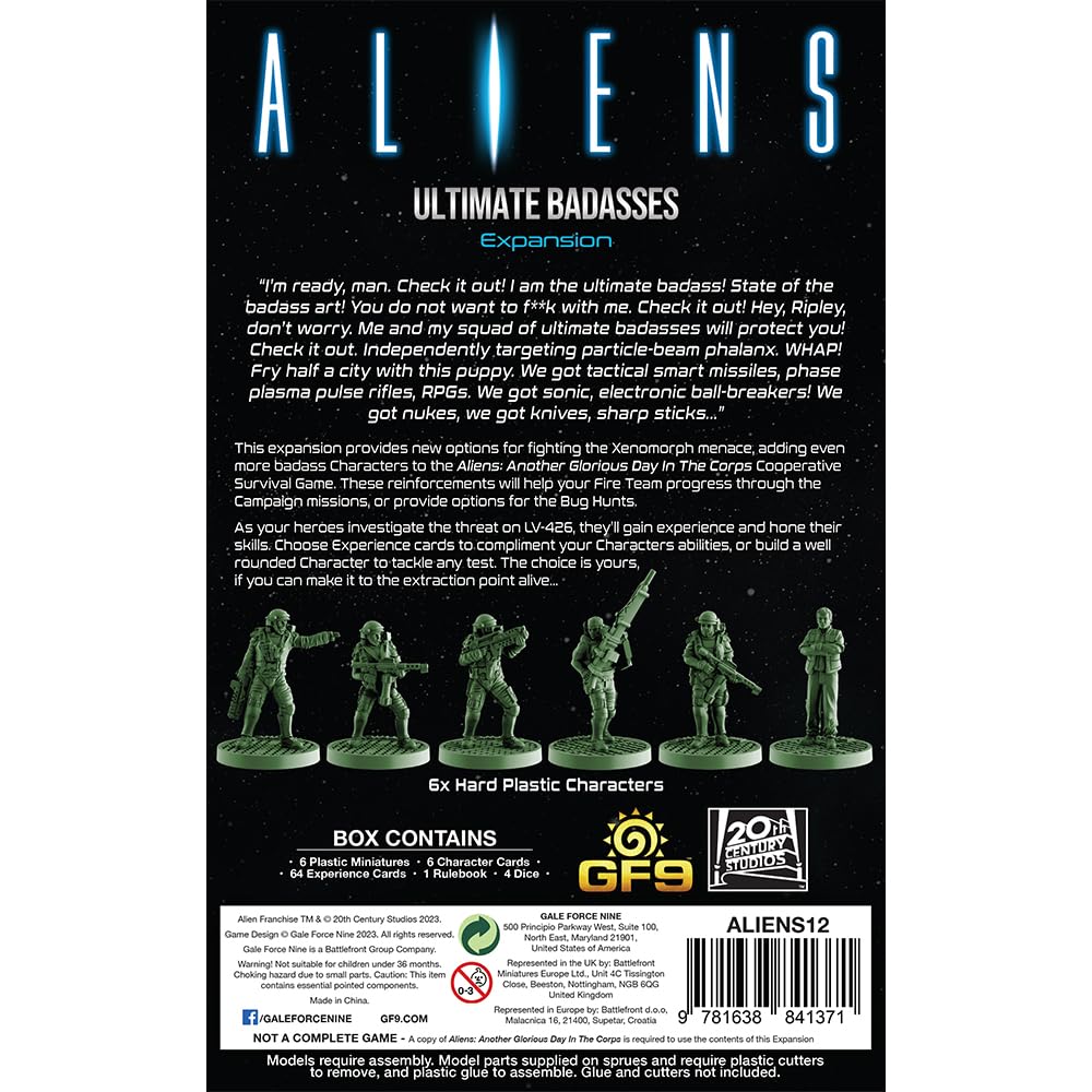 Aliens Ultimate Badasses Expansion Gale Force Nine Miniatures 6