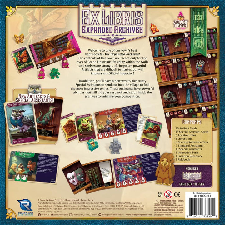 Renegade Game Studios: Ex Libris: Expanded Archives Expansion