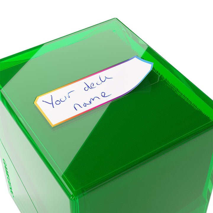 Gamegenic Bastion 100+ XL Deck Box - Compact, Secure, and Perfectly Organized for Your Trading Cards! Safely Protects 100+ Double-Sleeved Cards, Green Color, Made