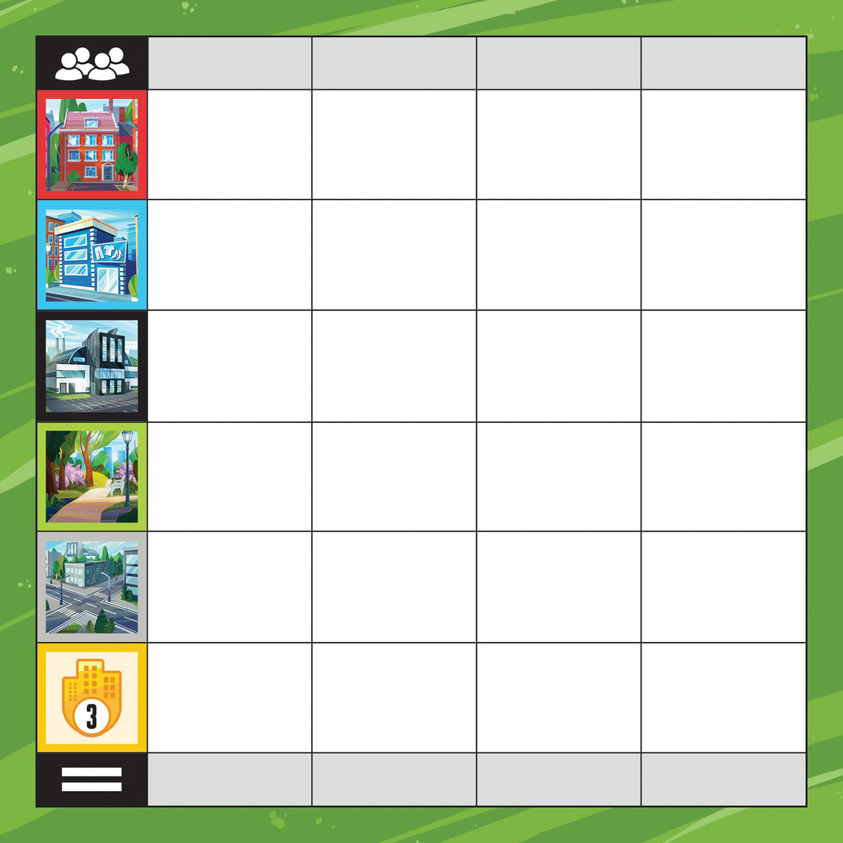 AEG Shake That City | Design The Best City Block by selecting a Pattern from The Cube Shaker | Family Puzzly Tile-Laying Game | 1-4 Players | Ages 10+ 4