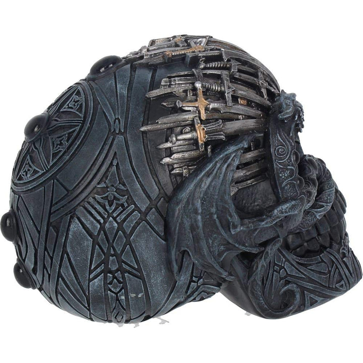 Medieval Sword Dragon Skull Gothic Ornament 18.5cm