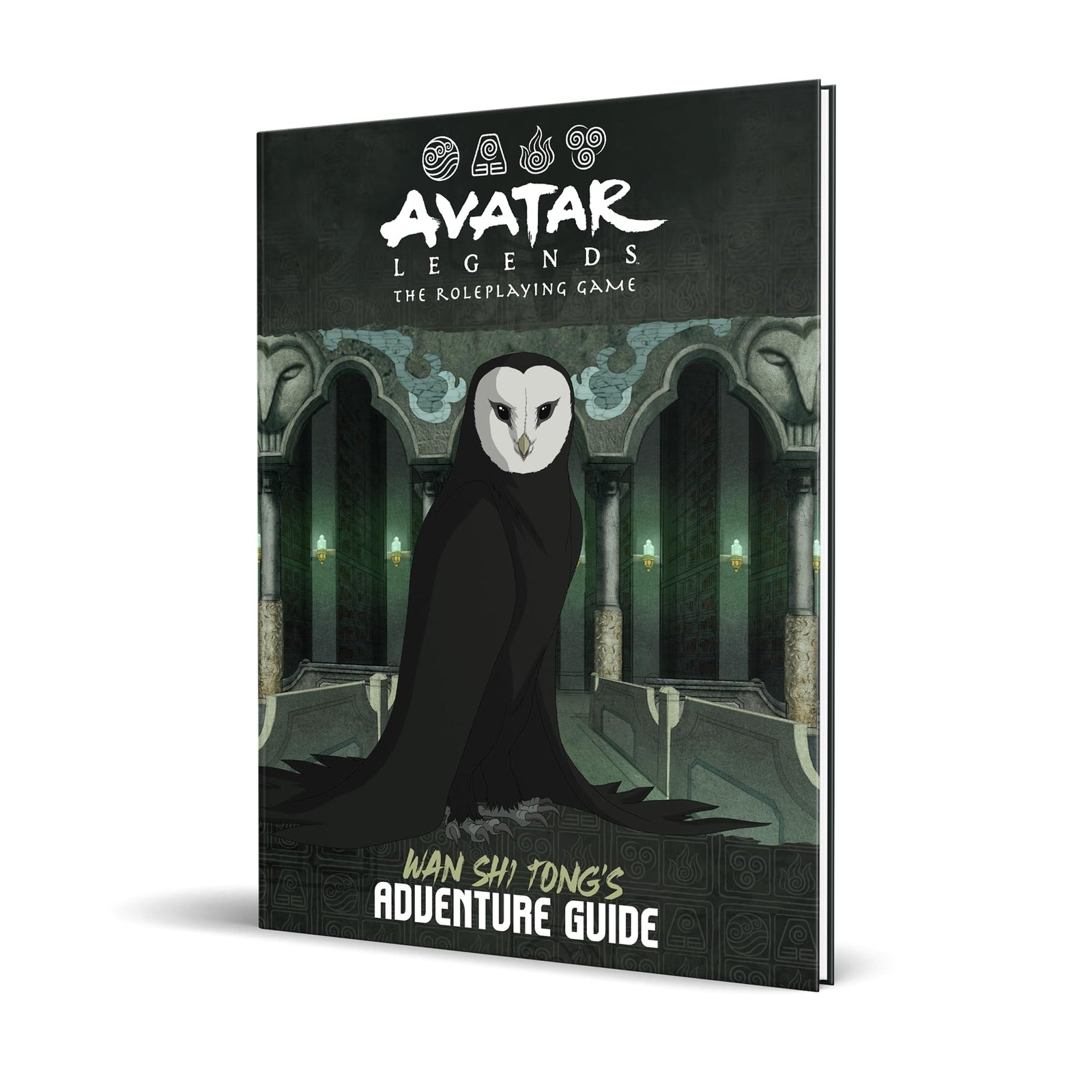 Magpie Games Wan Shi Tong's Adventure Guide - Avatar Legends: The Roleplaying Game expansion, hardcover tabletop RPG rulebook, full-color, Avatar Legends iconic and original art, silk bookmarks 1