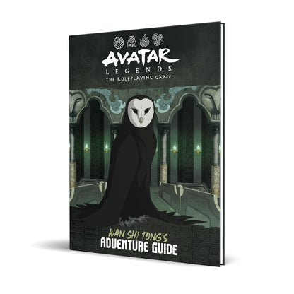 Magpie Games Wan Shi Tong's Adventure Guide - Avatar Legends: The Roleplaying Game expansion, hardcover tabletop RPG rulebook, full-color, Avatar Legends iconic and original art, silk bookmarks 1