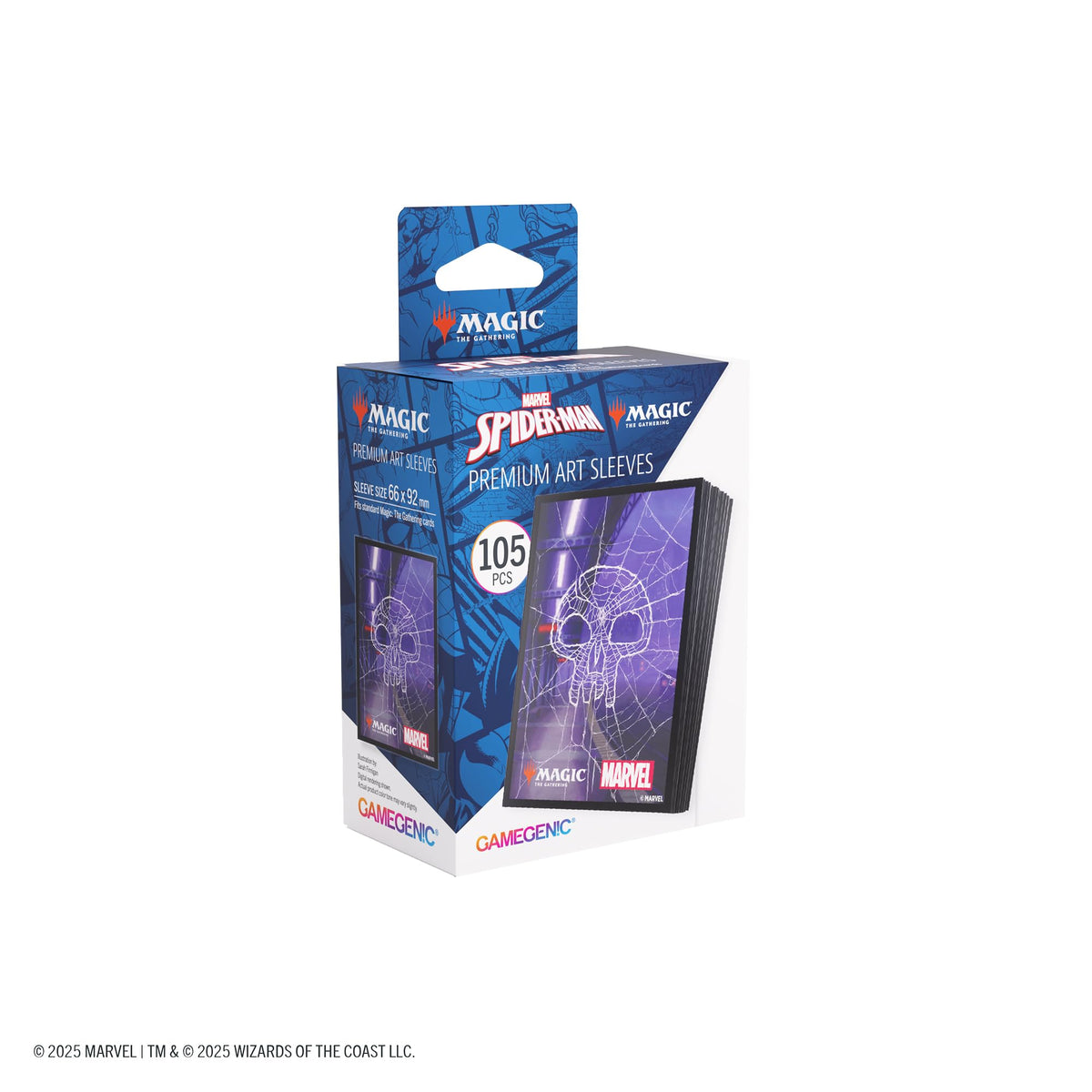 Gamegenic MTG Marvels Spider Man Premium Art Sleeves Spider Man Swamp Gaming Accessory 6