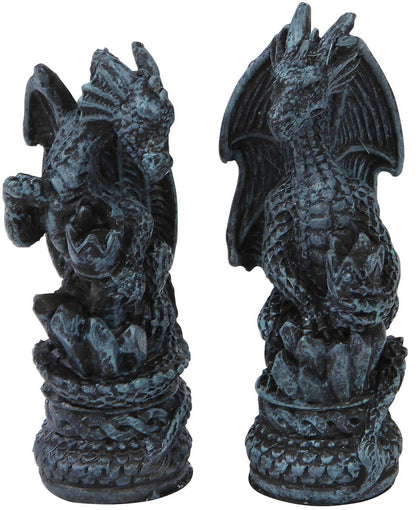 Raised Fantasy Dragon Chess Set with Corner Towers 43cm 5