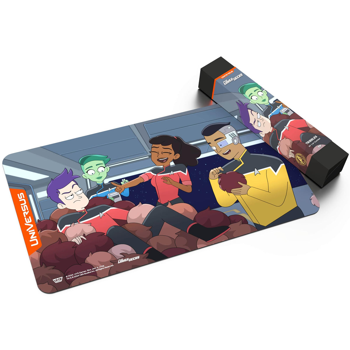 UniVersus: Star Trek: Lower Decks - Tribbles Playmat - 24 x 14 Neoprene Mat, Non-Slip Back, Tabletop Card Game Accessory, UVS Games, Licensed 6