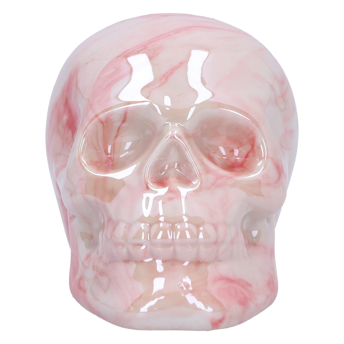 Marbellum Pink Marble Skull Small 7cm 3