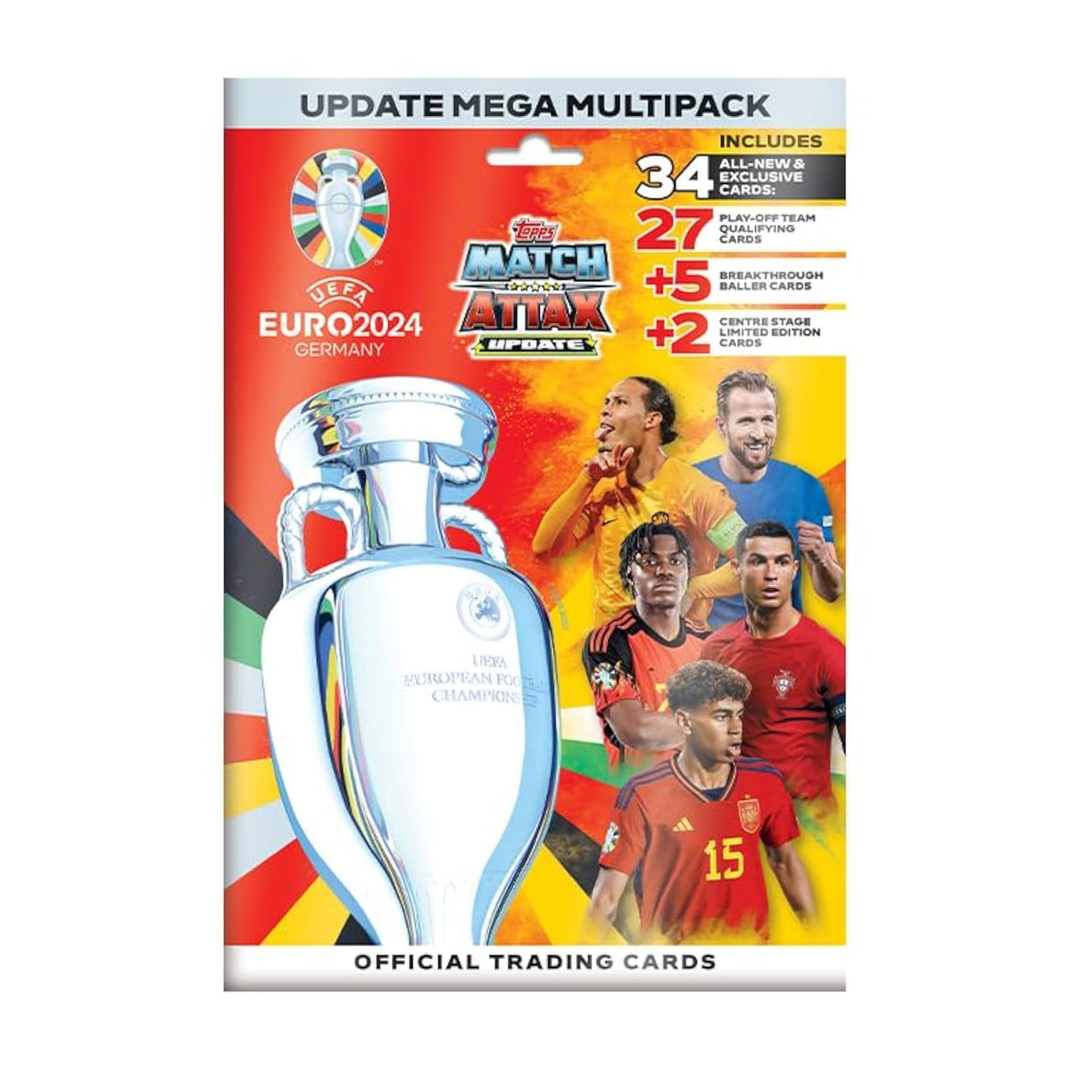 Topps Official Euro 2024 Match Attax Update Mega Multipack (34 Cards) 1