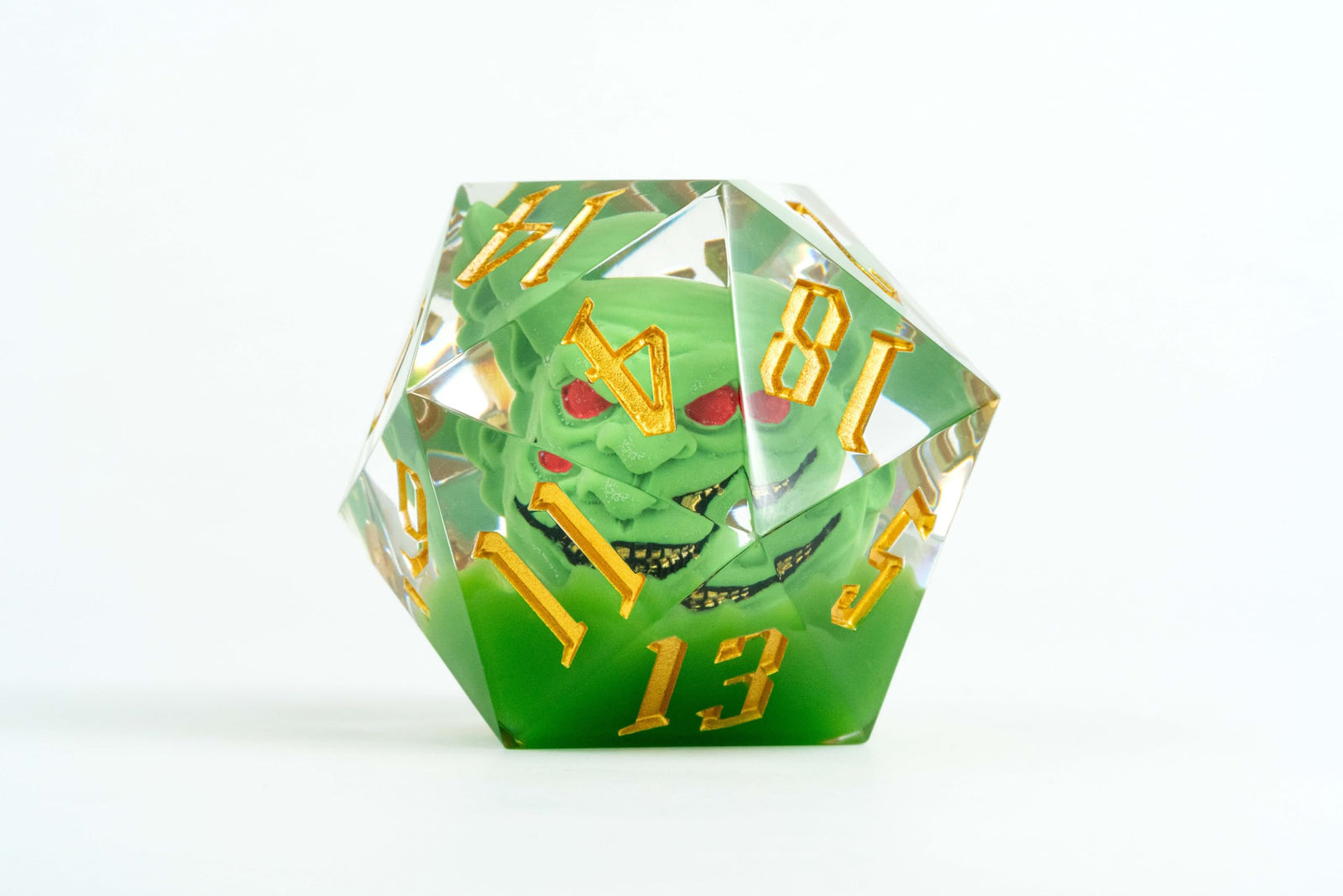 FanRoll by Metallic Dice Games 55mm Pathfinder Goblin Mammoth d20 1
