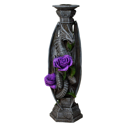 Anne Stokes Dragon Beauty Candle Stick Holder Valentine 25cm 2