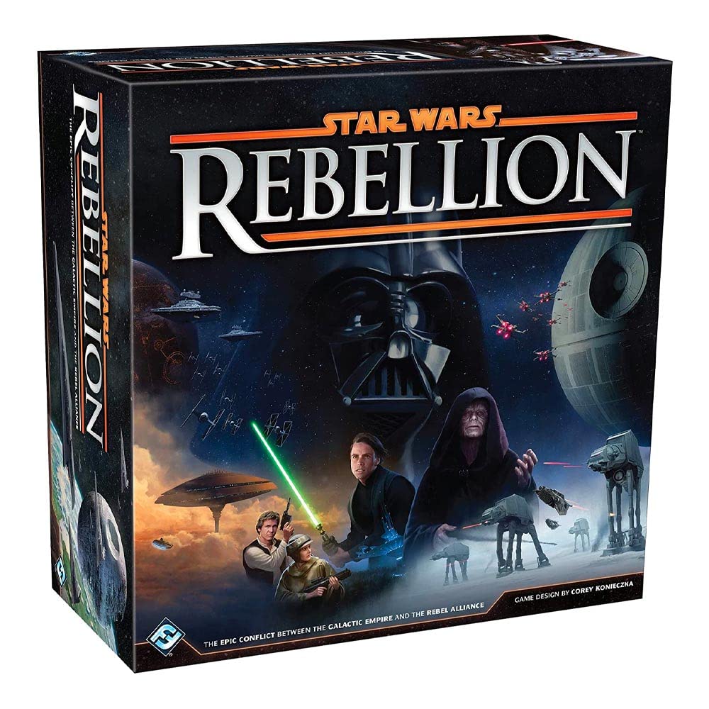 Star Wars: Rebellion Board Game - Epic Galactic Empire vs Rebel Alliance Conflict! Tabletop Miniatures Strategy Game for Adults, Ages 14+, 2-4 Players, 3 Hour Playtime, Made by Fantasy Flight Games