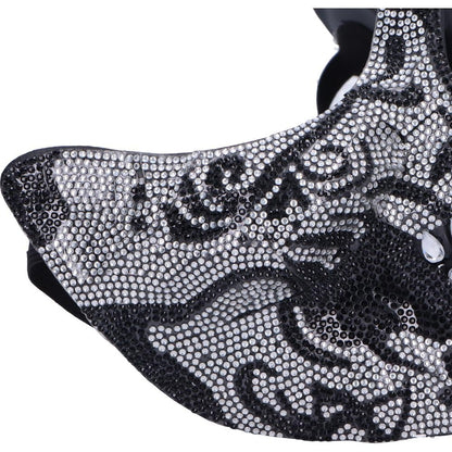 Jewelled Masquerade Silver 17.5cm Mask for Cosplay 7